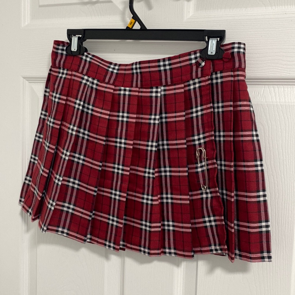 Small plaid skirt